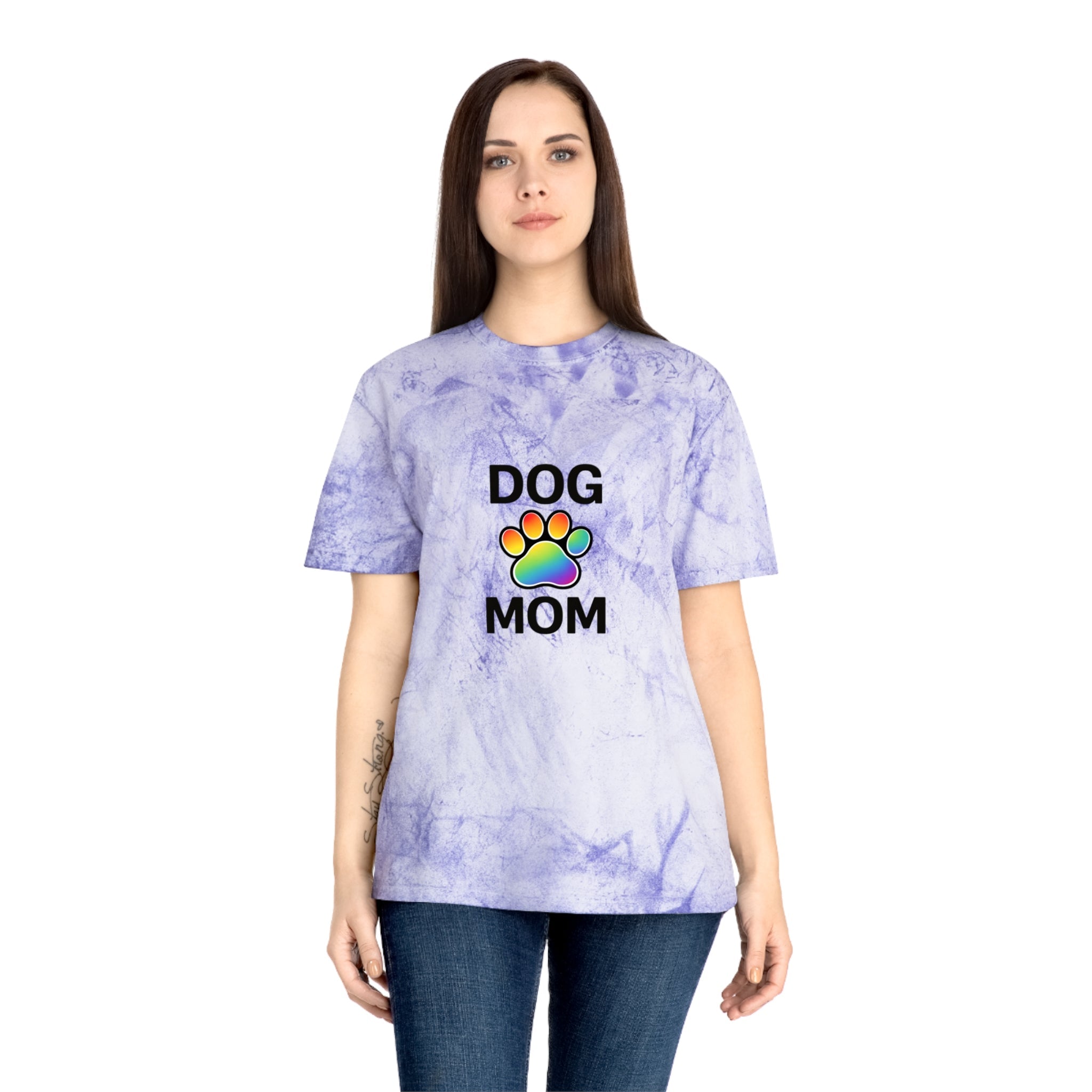 Pride Color Blast Dog Mom Tee Sizes Small - 3XL (4 Colors)