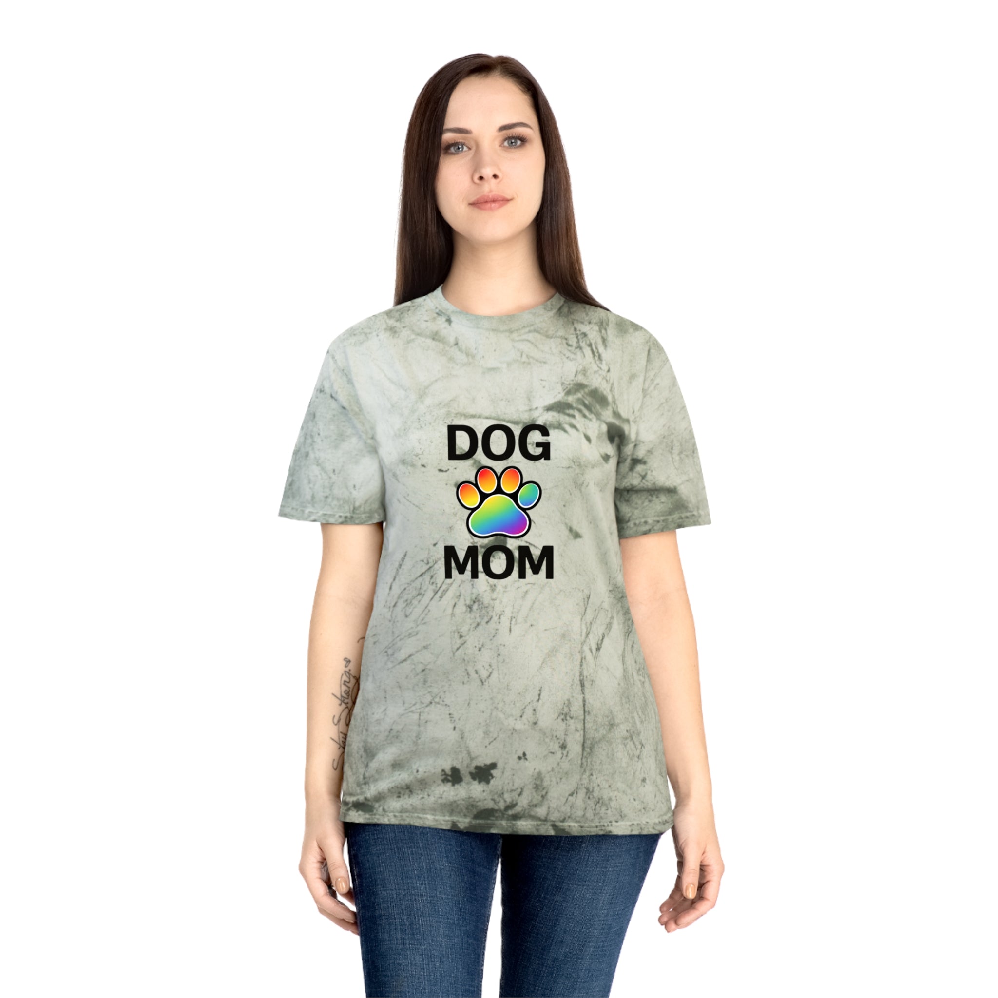 Pride Color Blast Dog Mom Tee Sizes Small - 3XL (4 Colors)