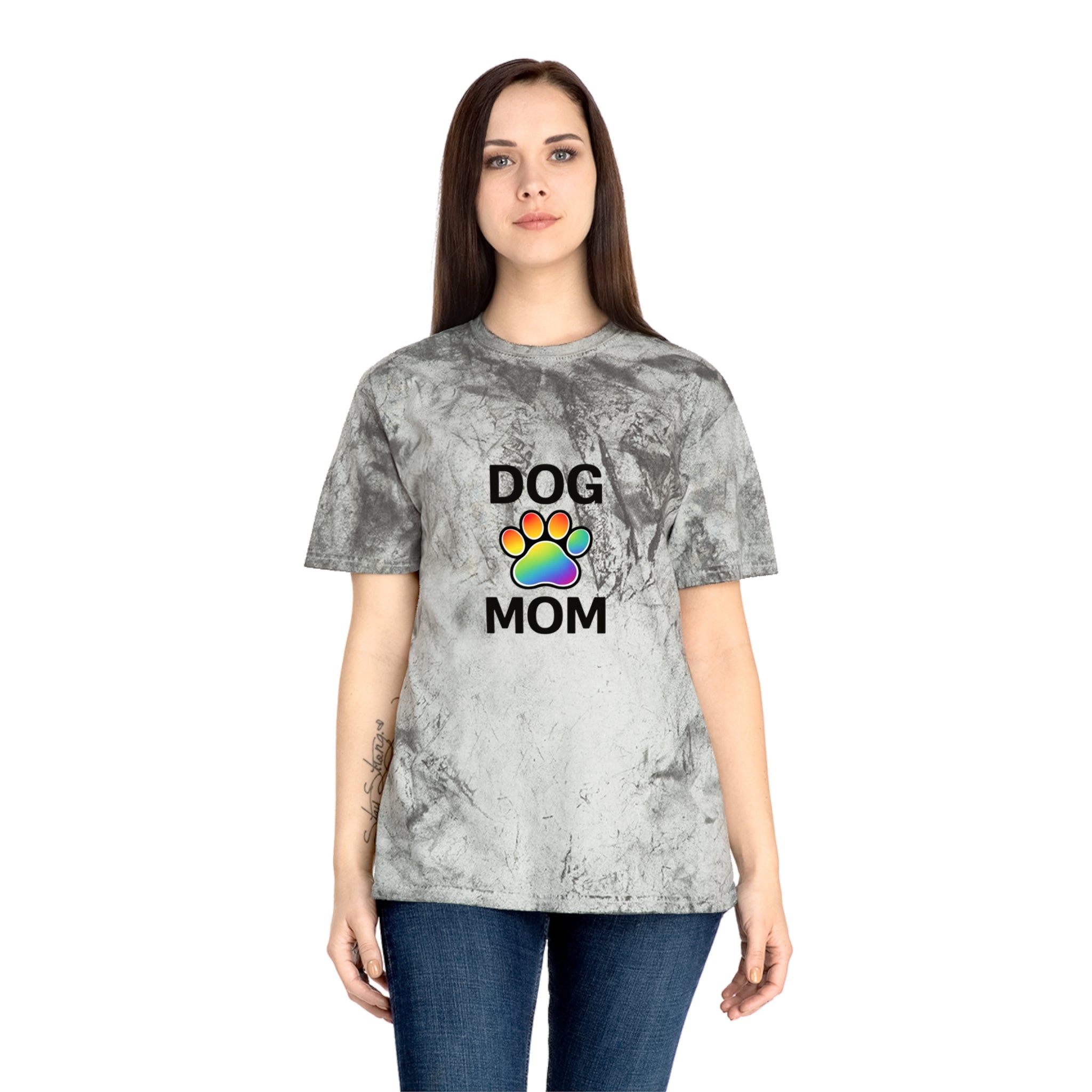 Pride Color Blast Dog Mom Tee Sizes Small - 3XL (4 Colors)