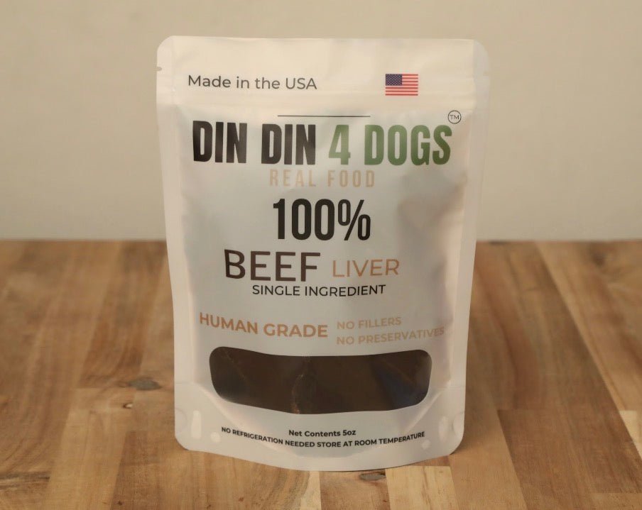 Beef Liver Dog Treats, 5 Ounce Bag, Single Ingredient, High Protein