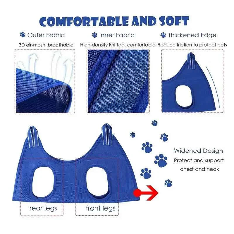 Pet Grooming Hammock for Dogs and Cats